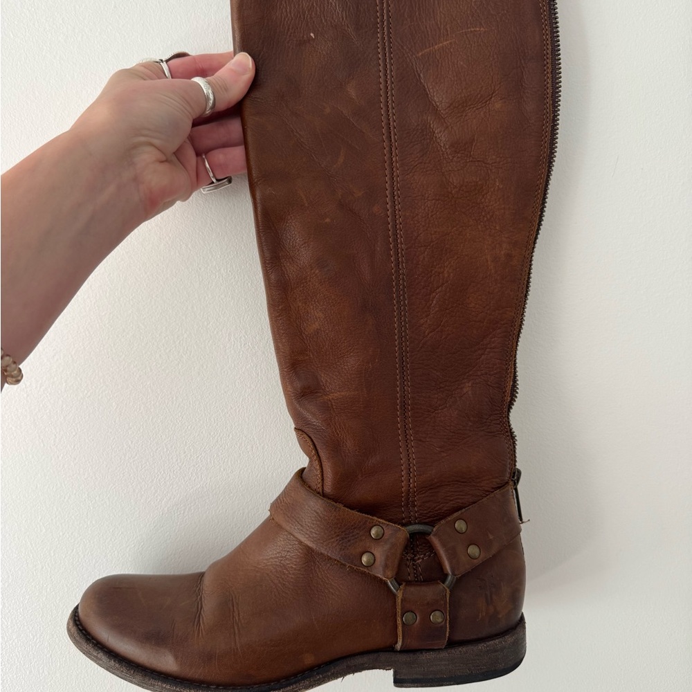 FRYE AND CO. Brown Leather Boots